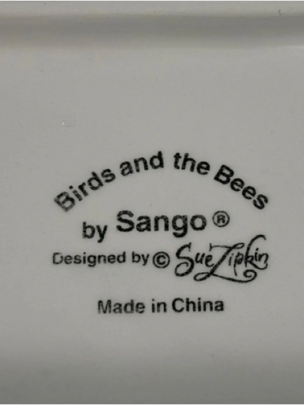 Covered Butter Dish & Salt & Pepper Shakers - “Birds and the Bees” By Sango